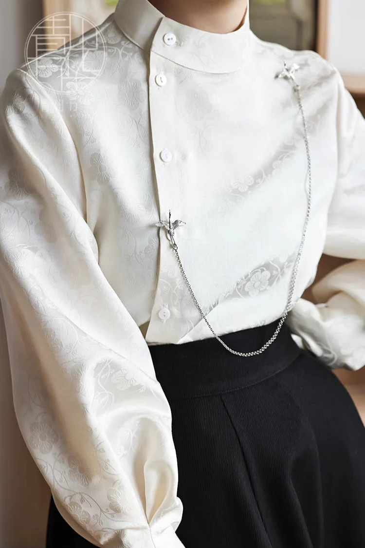Jie 结 Knot Modernized Tang Yuanlingpao Coat & Midi Mamian Set - Image 8