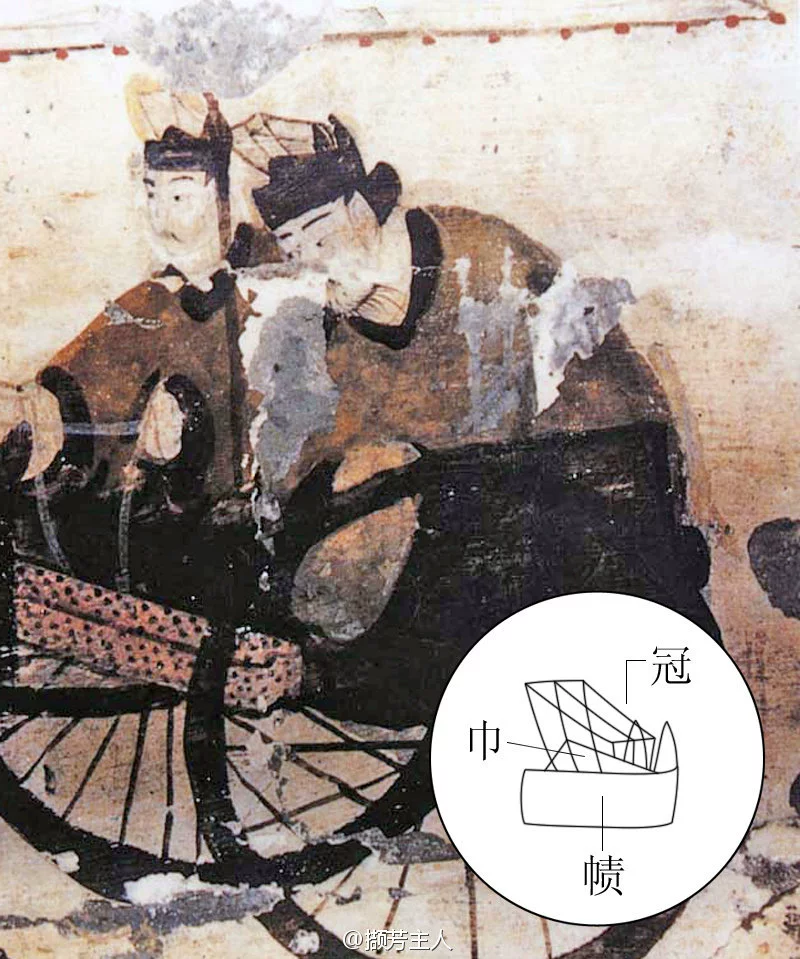 Jieze 介帻 Eastern Han Dynasty Men's Civil Servant Hat - Image 4