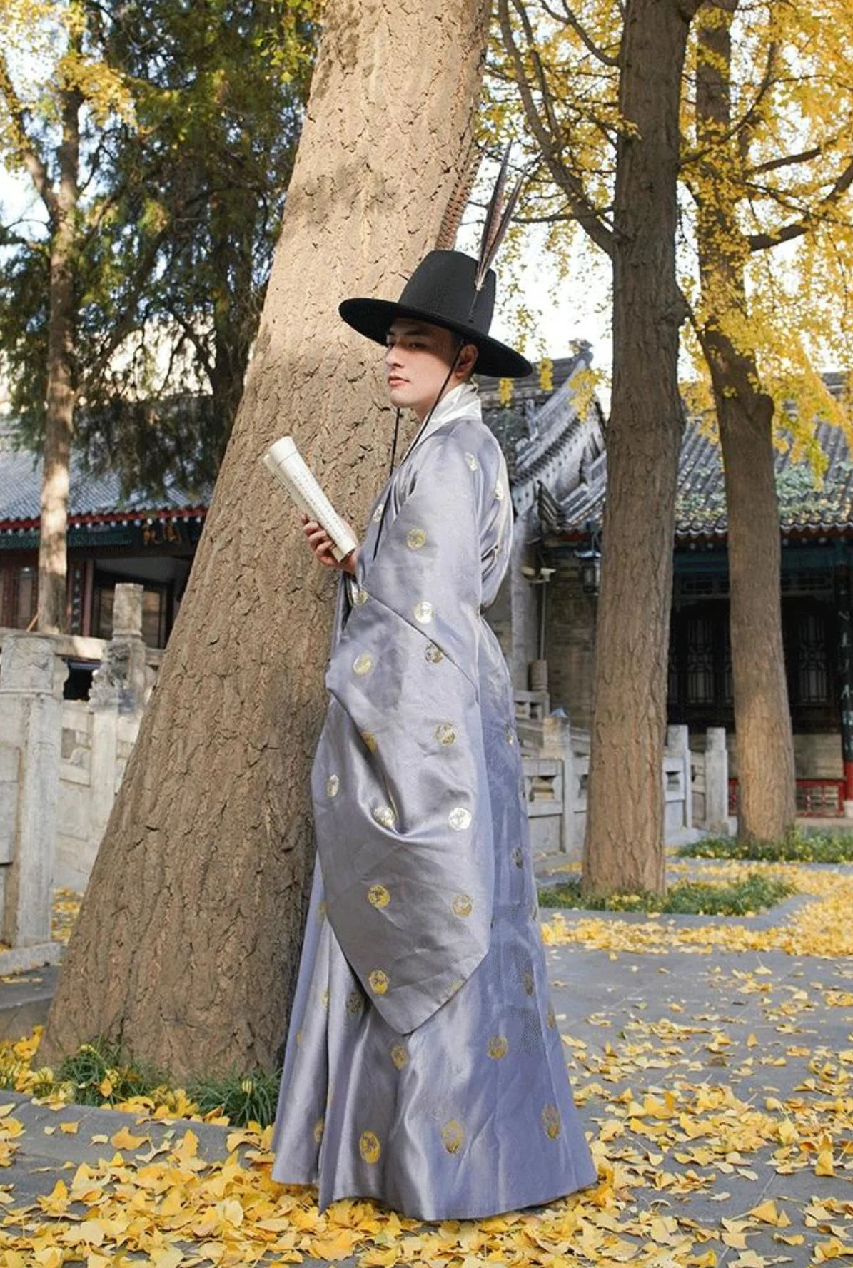 Jin Lin 金鳞 Golden Scales Ming Dynasty Men's Daopao Robe - Image 5