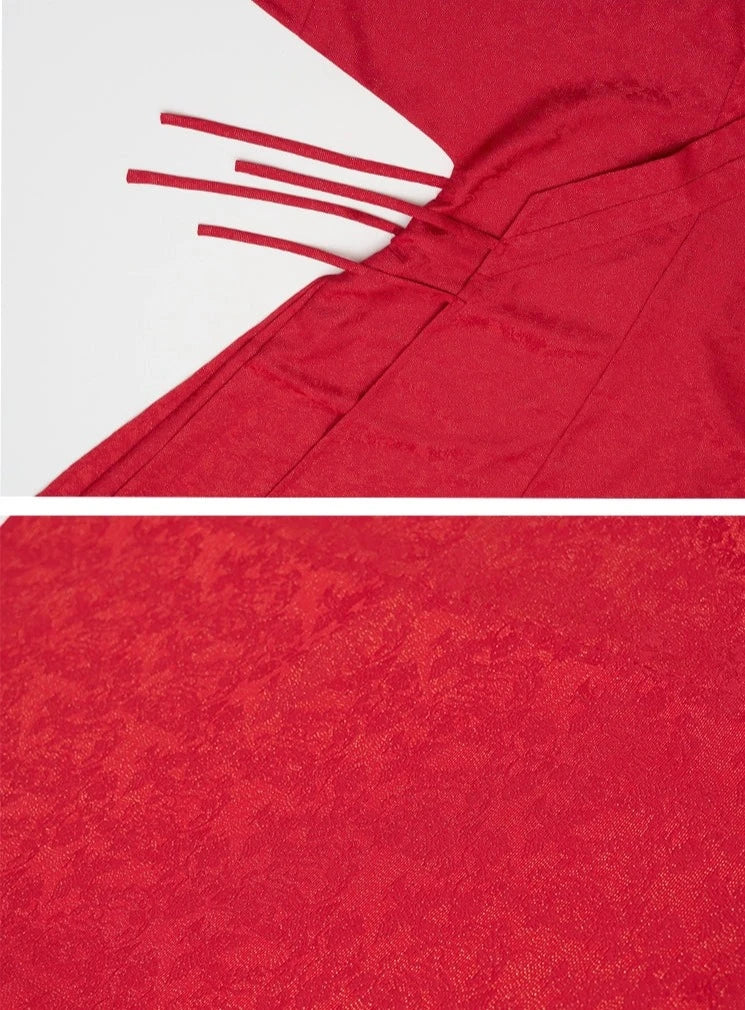 Jing Jiu 敬酒 Early Ming Dynasty Men's Cross Collar Changshan Robe - Image 6