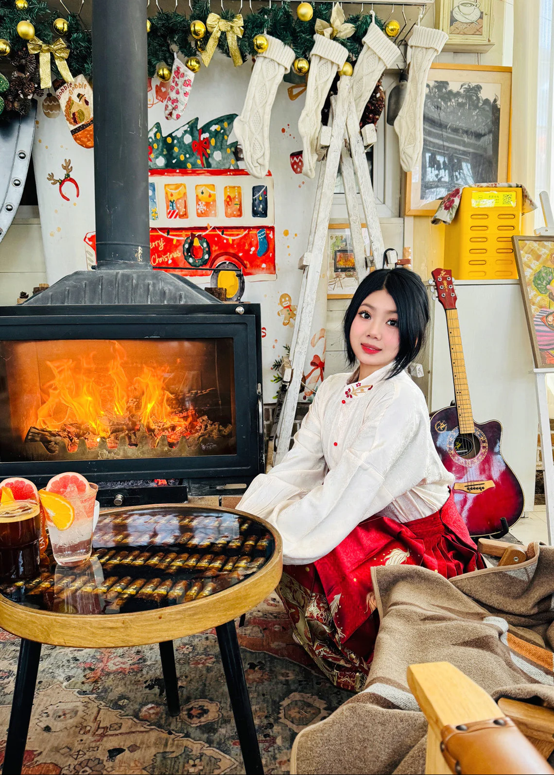 Jing Jiu 敬酒 Toast to the Bride Ming Dynasty Plus Size Cloud Collar & Mamian Skirt - Image 4