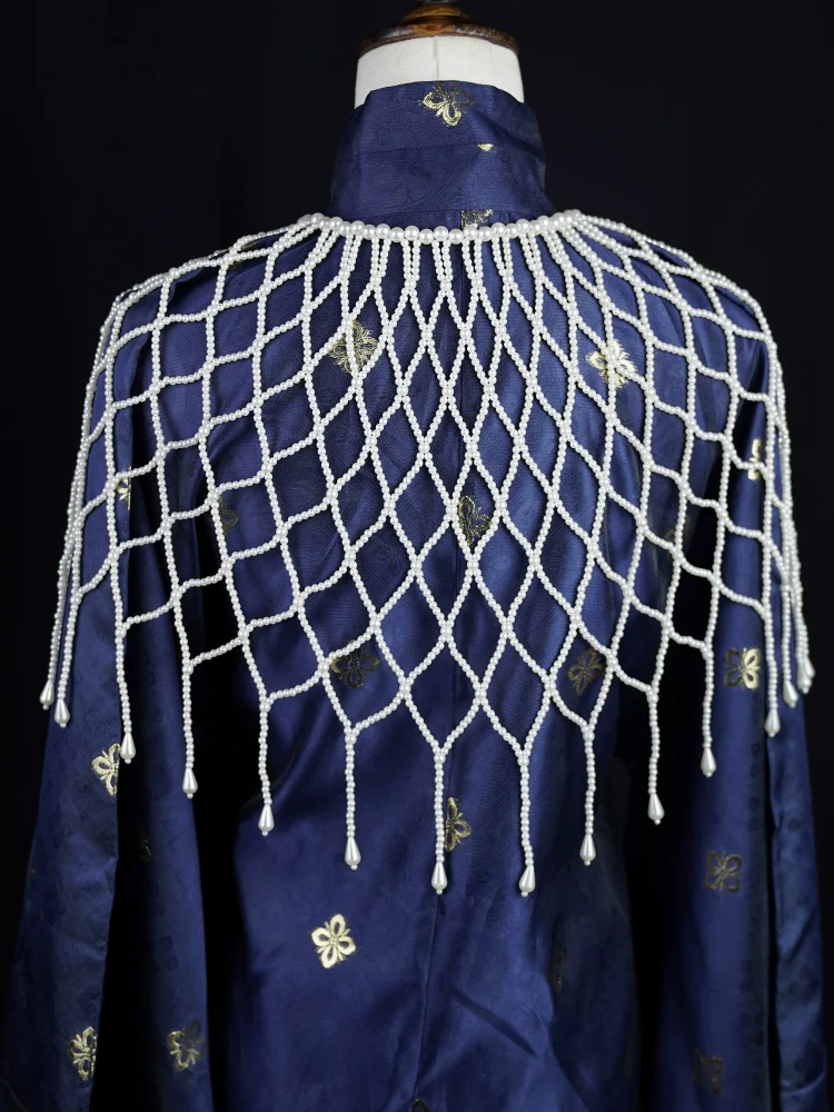 Jing Min 敬敏 Pearl Yunjian Cloud Collar Hanfu & Qipao Shawl - Image 4