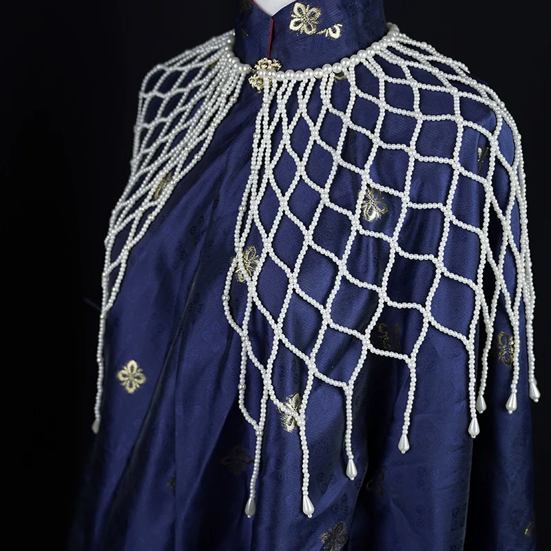 Jing Min 敬敏 Pearl Yunjian Cloud Collar Hanfu & Qipao Shawl - Image 6