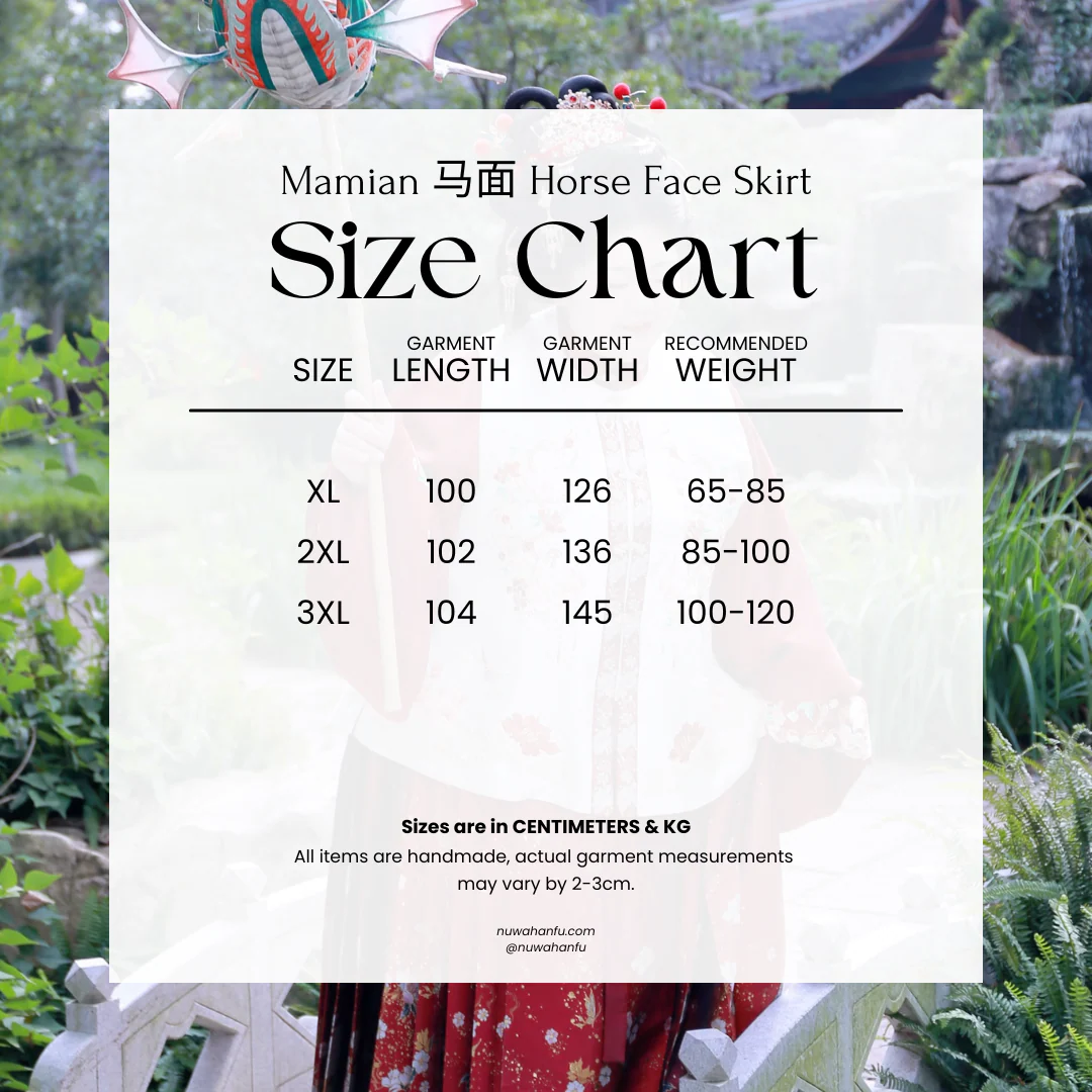 Jing Xia 锦霞 Brocade Sunset Plus Size Ming Dynasty Bijia Vest & Mamian Skirt Set - Image 12