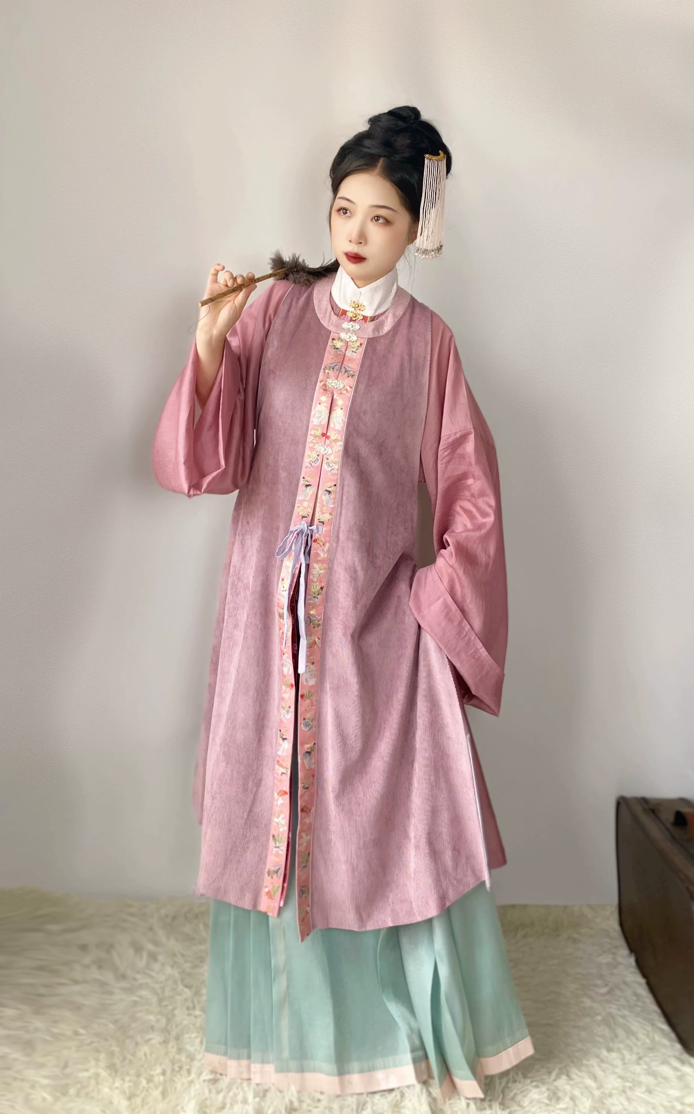 Jinyu Matang 金玉满堂 Ming Dynasty Variety Collar Bijia Pi Ao Corduroy Jackets - Image 3