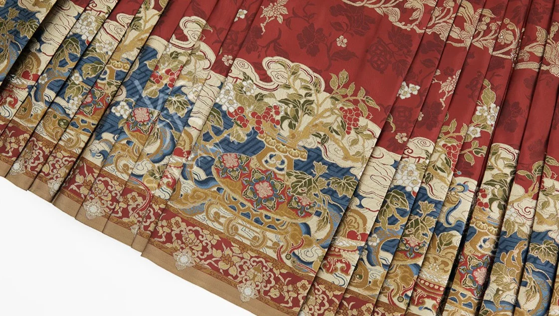 Jiuyao Jinzhi 九曜金枝 Golden Branch Ming Dynasty Jiaoling Aoqun Cloud Collar Set - Image 9