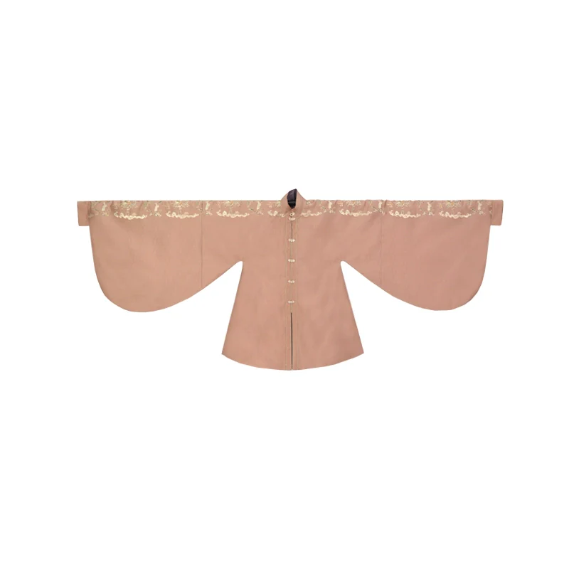 Ju Fen 橘粉 Orange Powder Ming Dynasty Liling Duijin Standing Collar Top & Mamian Aoqun Set - Image 13