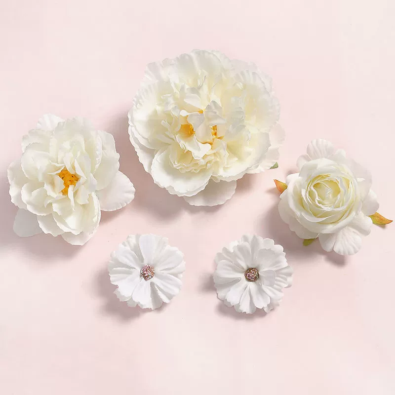 Juan Hua 绢花 Silk Flower Variety Hair Clips - Image 12