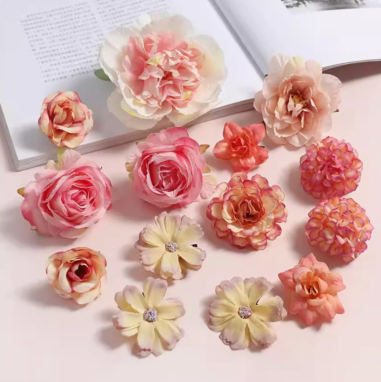 Juan Hua 绢花 Silk Flower Variety Hair Clips - Image 20