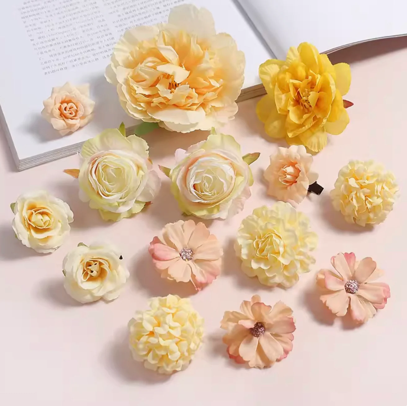 Juan Hua 绢花 Silk Flower Variety Hair Clips - Image 21