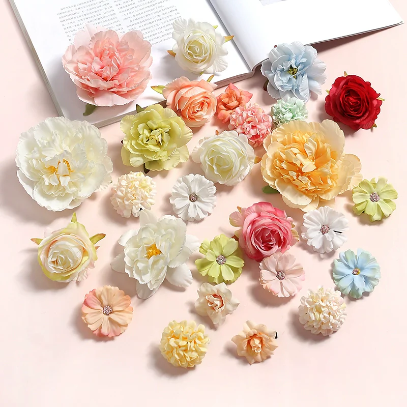 Juan Hua 绢花 Silk Flower Variety Hair Clips - Image 3