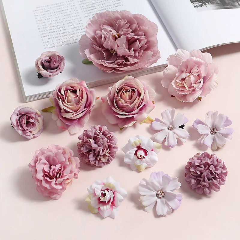 Juan Hua 绢花 Silk Flower Variety Hair Clips - Image 9