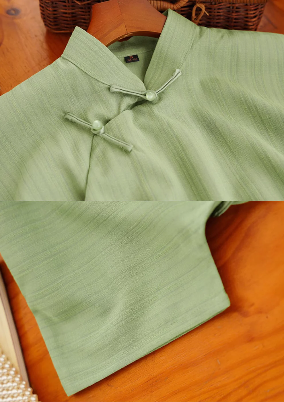 Jue Lei 蕨类 Fern 1930s Daily Retro Short Sleeve Qipao - Image 7