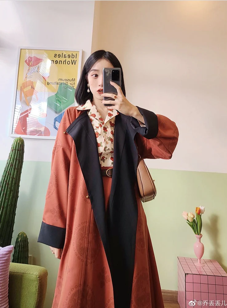 Kaqi 朱砂 Cinnabar Modernized Tang Dynasty Unisex Yuanlingpao Coat - Image 15