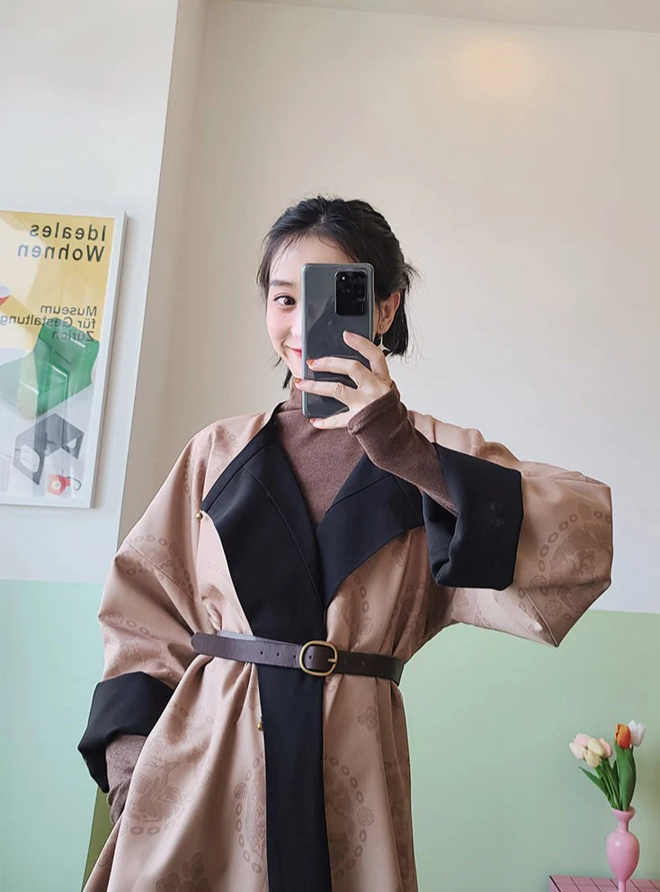 Kaqi 朱砂 Cinnabar Modernized Tang Dynasty Unisex Yuanlingpao Coat - Image 19