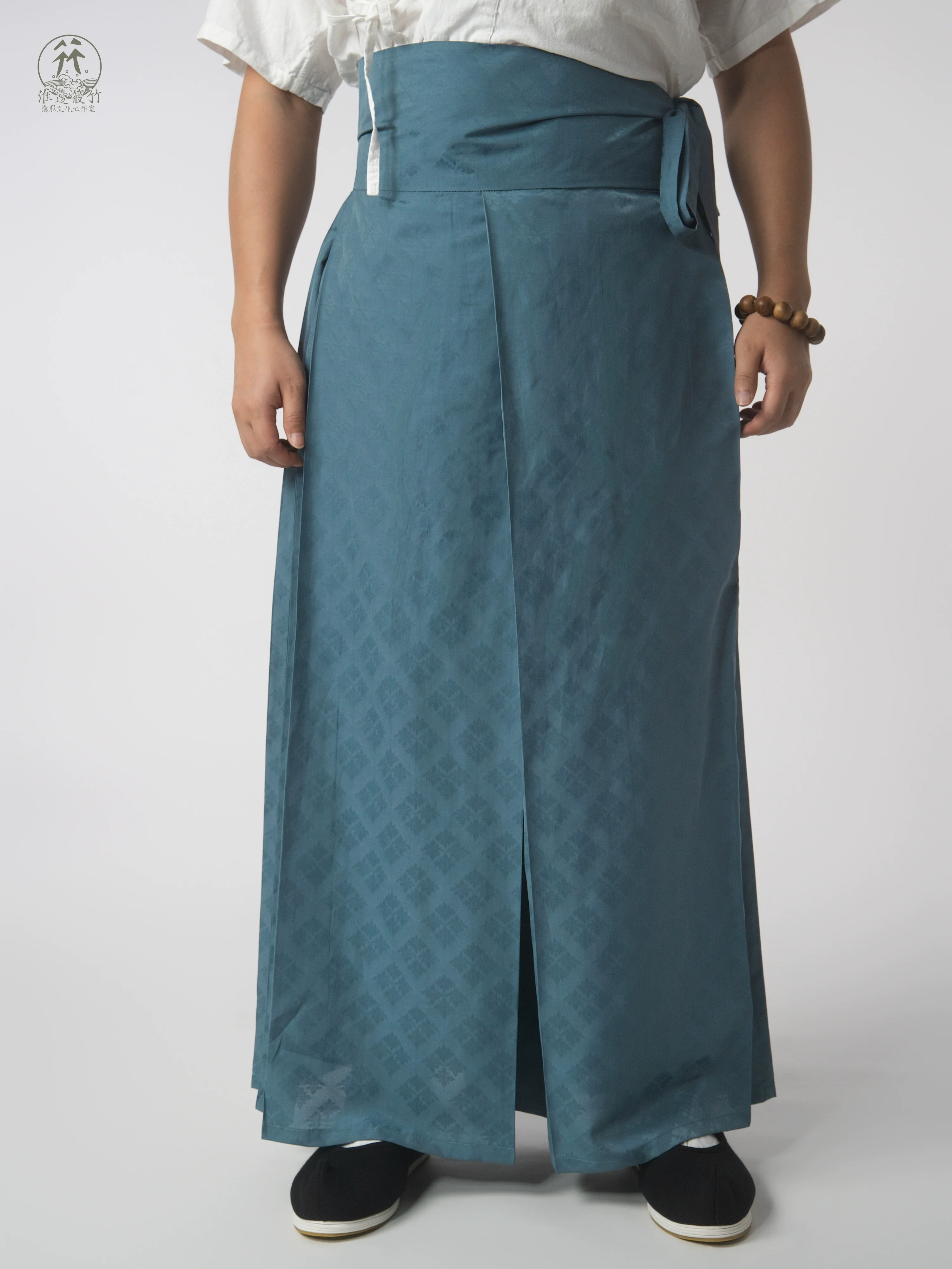 Kuo Tui 阔腿 Wide Leg Men's Song Dynasty Hedangku Open-Crotch Pants - Image 6