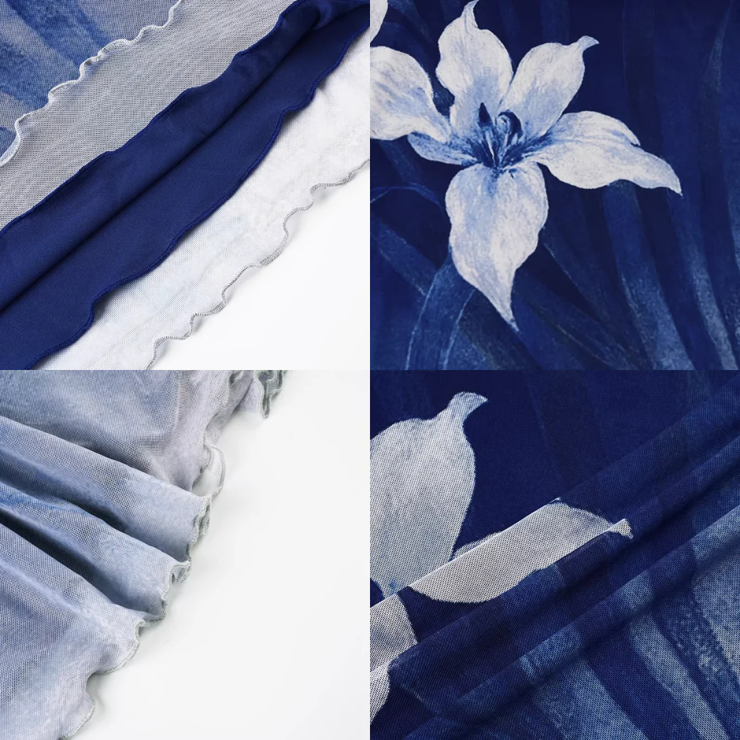 Lan Ting 兰亭 Orchid Pavilion New Chinese Style Ombre Sleeveless Qipao - Image 9