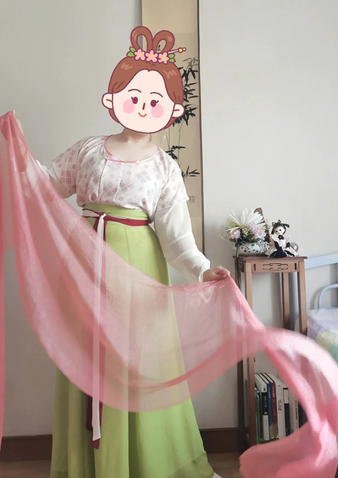 Lanmei 蓝莓 Blueberry Early Tang Dynasty Plus Size Ruqun Set - Image 3
