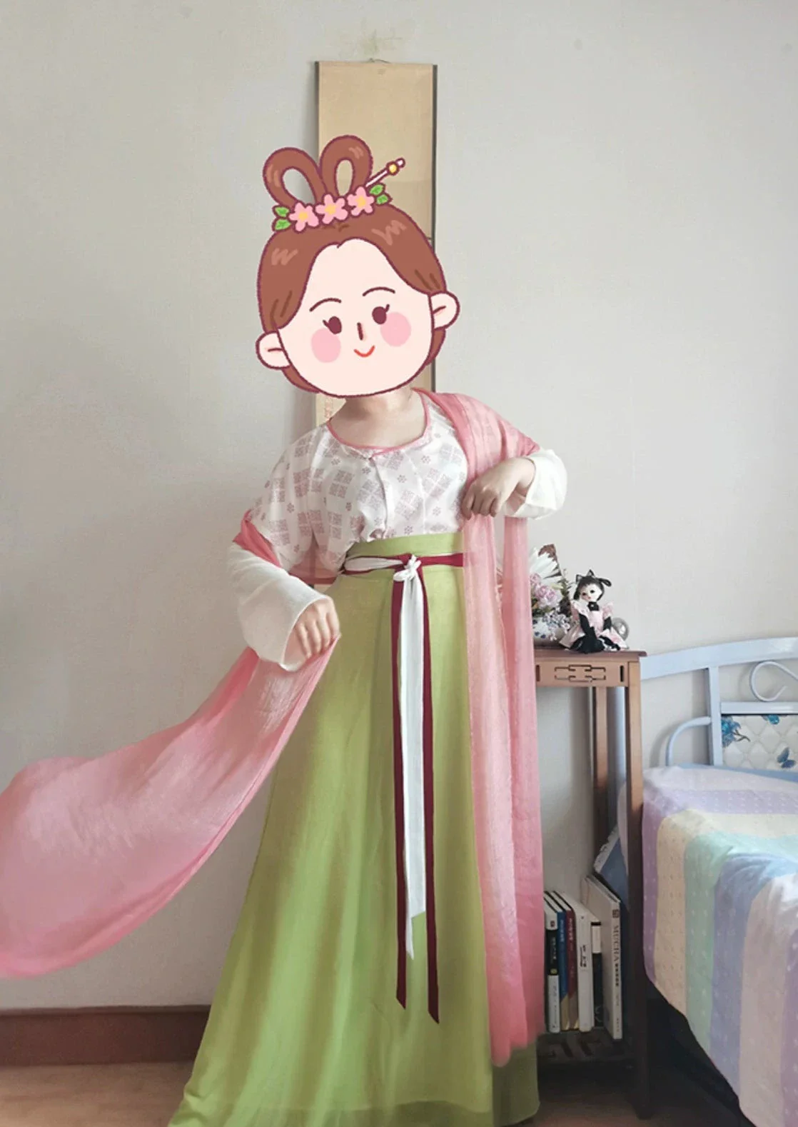 Lanmei 蓝莓 Blueberry Early Tang Dynasty Plus Size Ruqun Set - Image 4