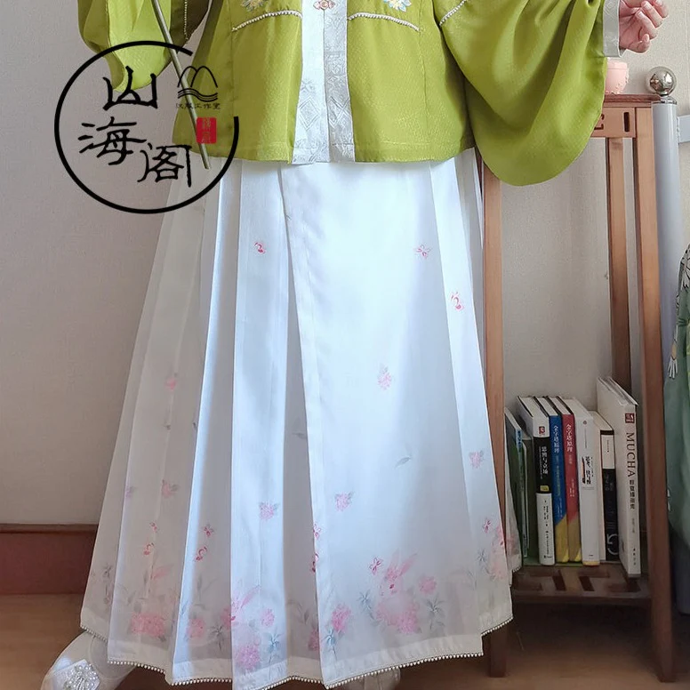 Lei Si 蕾丝 Lacy Bunny Ming Dynasty Plus Size Liling Pipa Sleeve Mamian Aoqun Set - Image 12