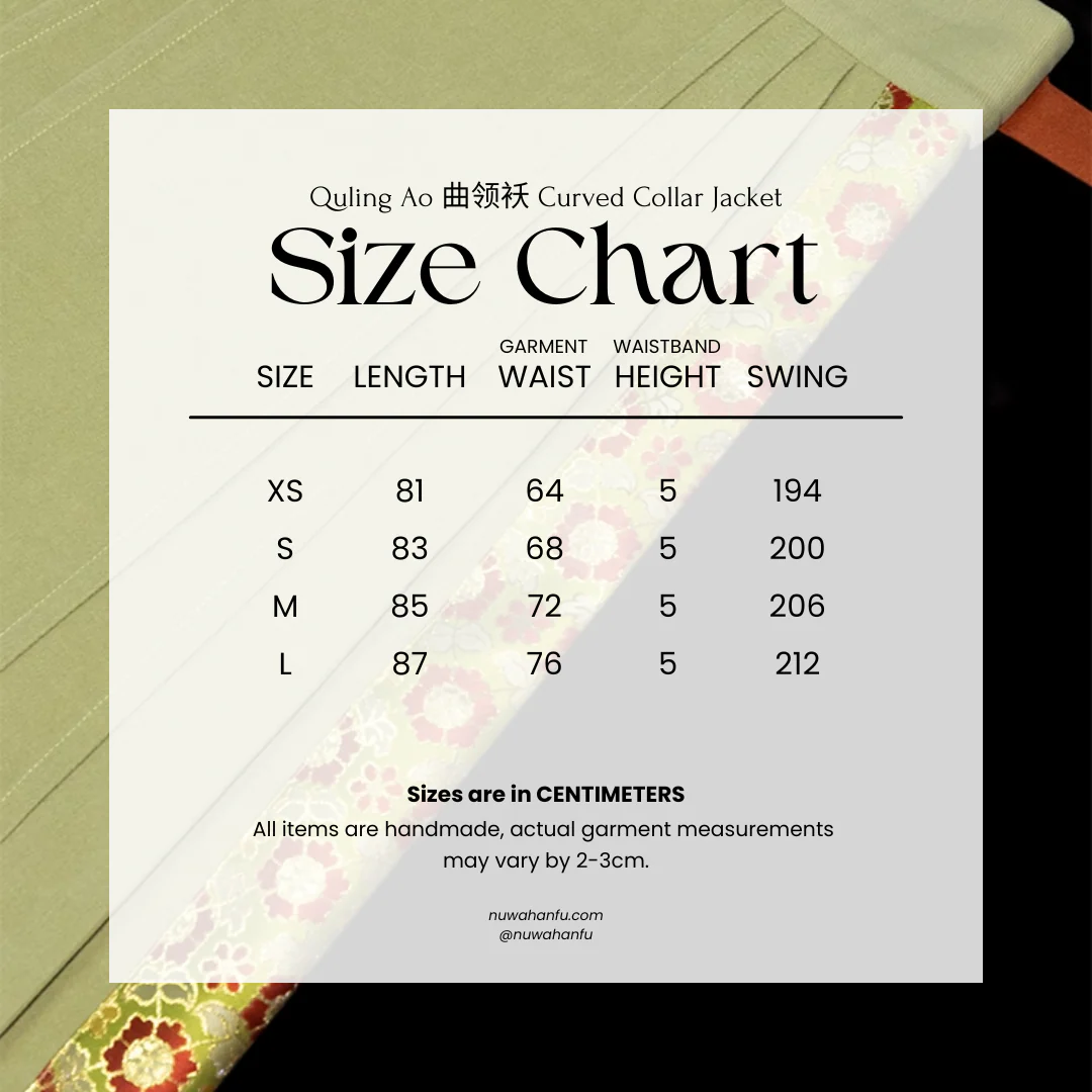 Lili Su 栗栗苏 Chestnut Candy Modern Weijin Quling Curved Collar Jacket & Midi Skirt Set - Image 19