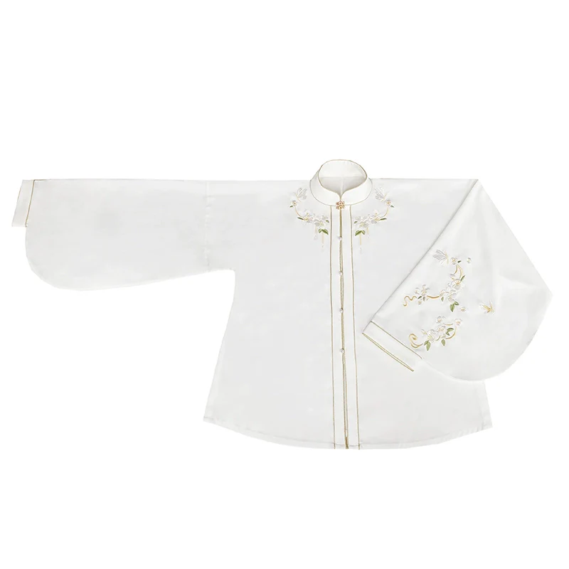 Liling Hudie 立领蝴蝶 Butterfly Standing Collar Plus Sized Ming Shirt - Image 13