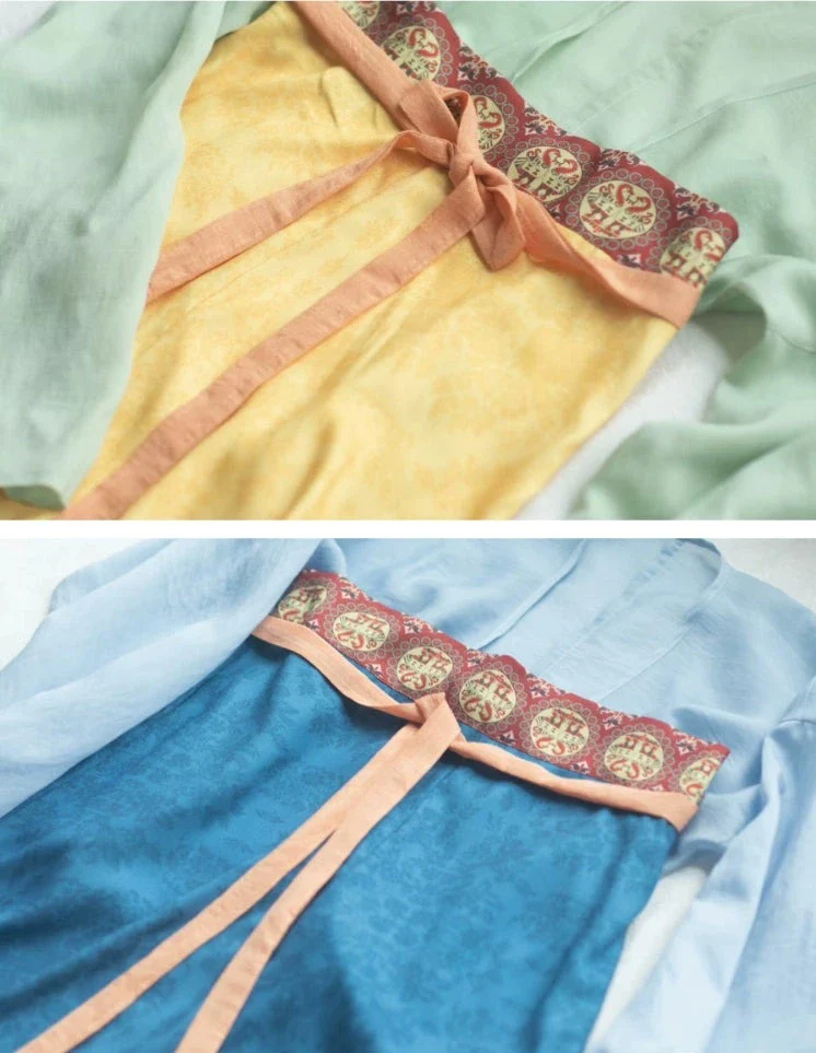Ling Gé 菱格 Rhombus Early Tang Dynasty Banbi Ruqun Set - Image 4