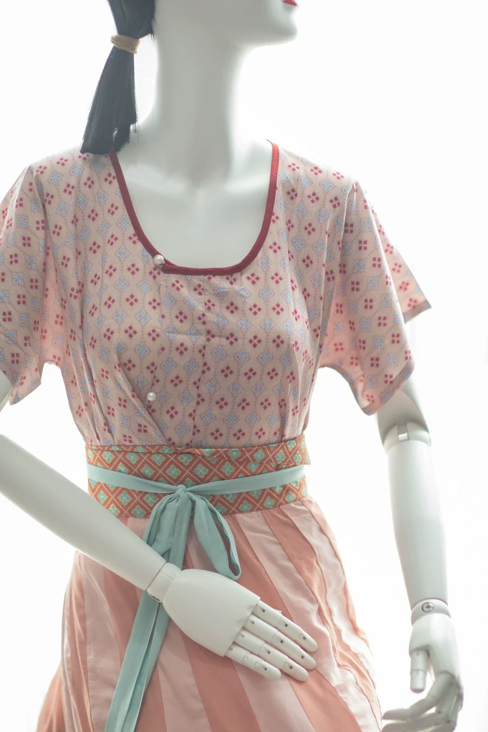Ling Gé 菱格 Rhombus Early Tang Dynasty Banbi Ruqun Set - Image 7