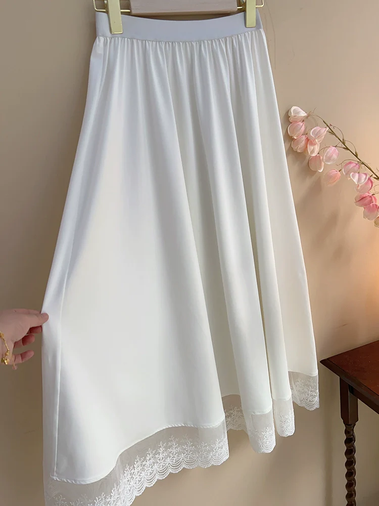 Ling Hui 凌晖 Dew Light Plus Size Lace Qipao Hanfu Petticoat Underskirt - Image 4