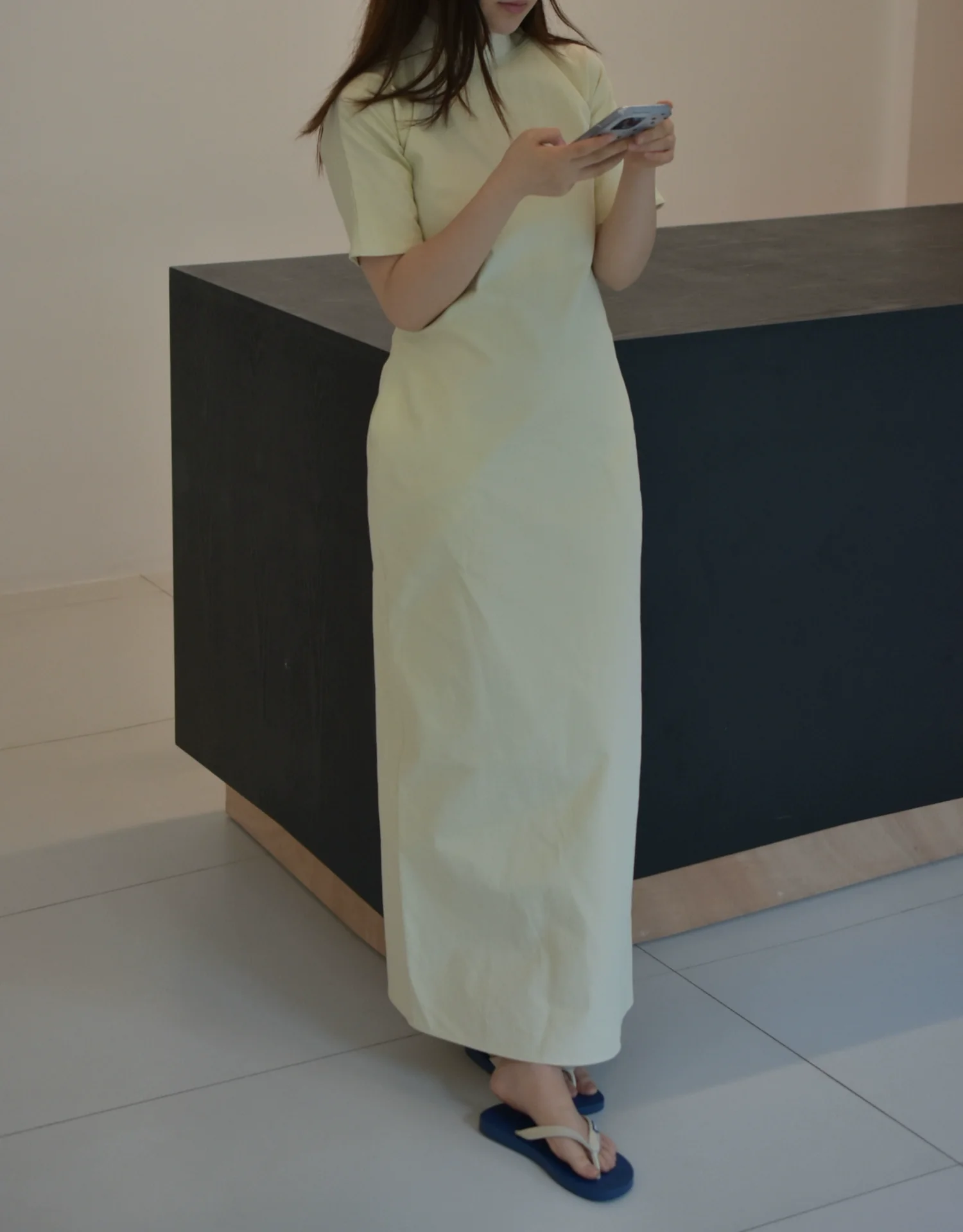 Ling Lan 铃兰 Lily of the Valley Pure Cotton 1930's Inspired Qipao with Pockets - Image 3
