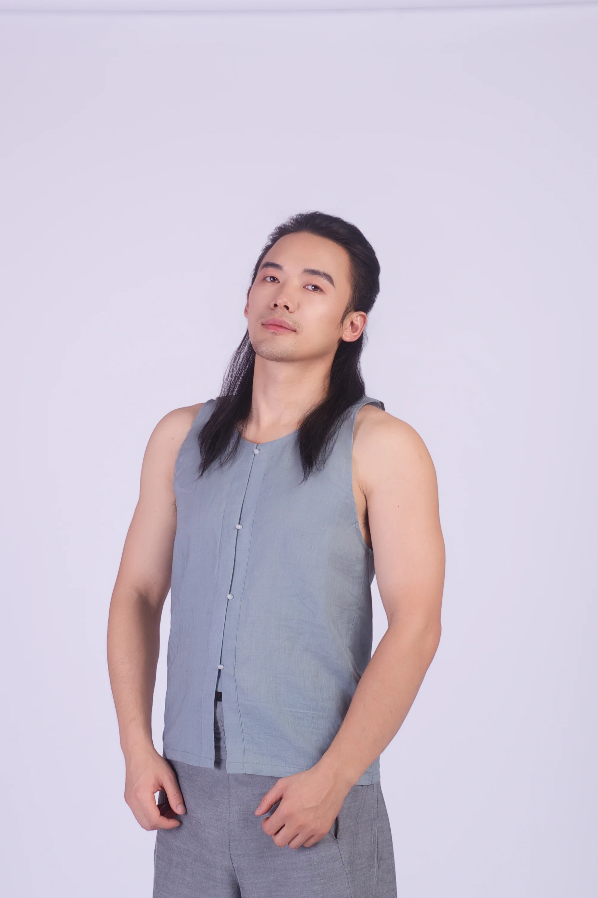 Liu Xiang 刘湘 Ming Dynasty Men's Beixin Vest Daily Cotton Undergarment - Image 3