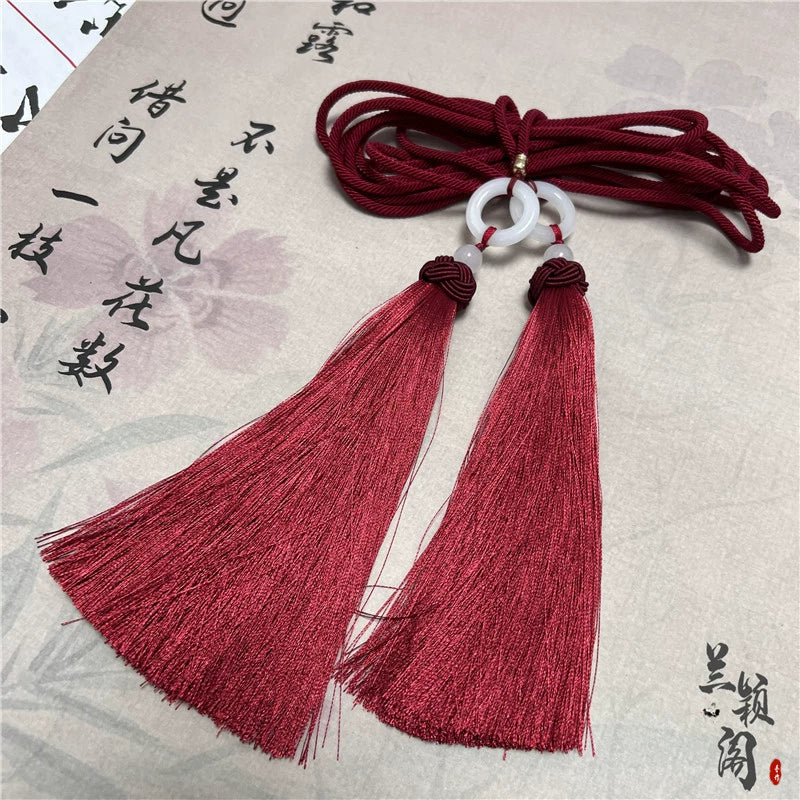 Liusu 流苏 Tassel Belt Unisex Hanfu Accessory - Image 5