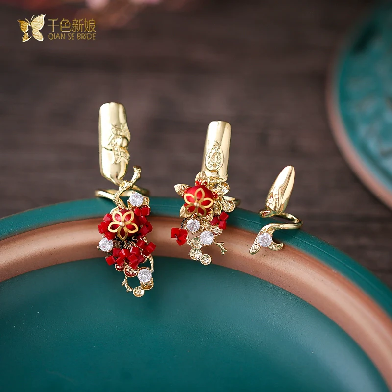 Lóng Huā 龙花 Dragon Flower New Chinese Style Finger Nail Guards - Image 6