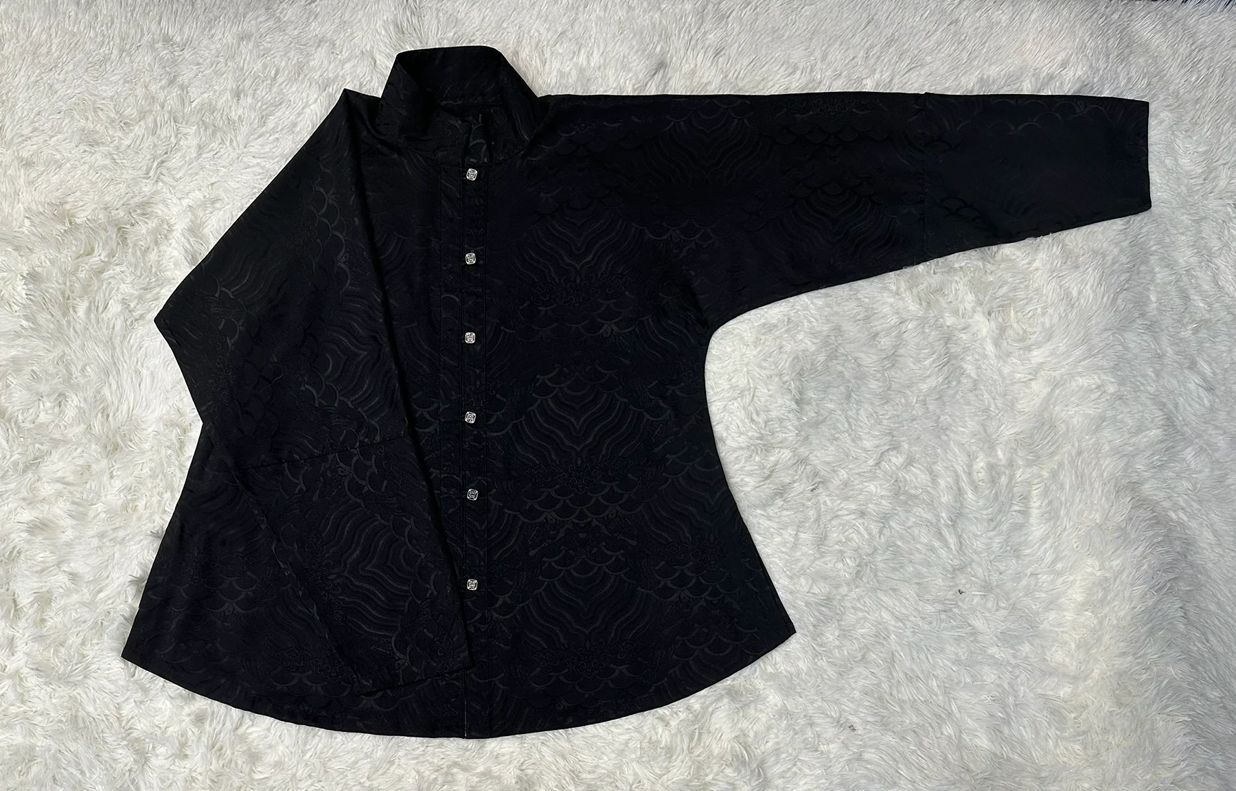 Long Lin 龙鳞 Dragon Scales Ming Dynasty Men's & Unisex Liling Duijin Ao Standing Collar Winter Top - Image 12