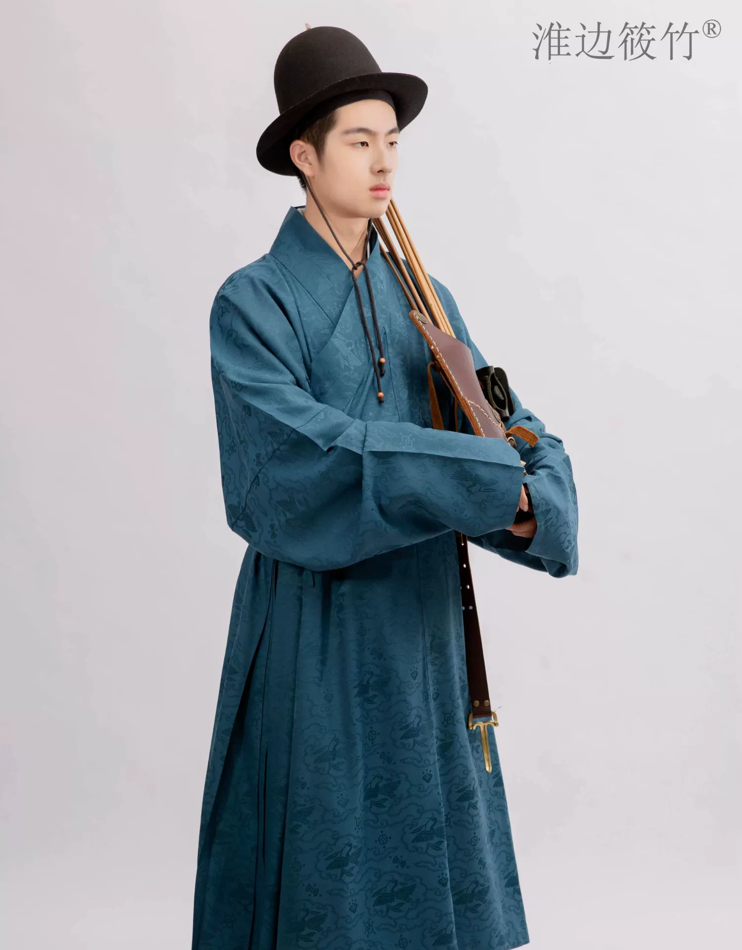 Lu'an 芦暗 Wild Reed Early Ming Dynasty Men's Restoration Changshan Robe - Image 2