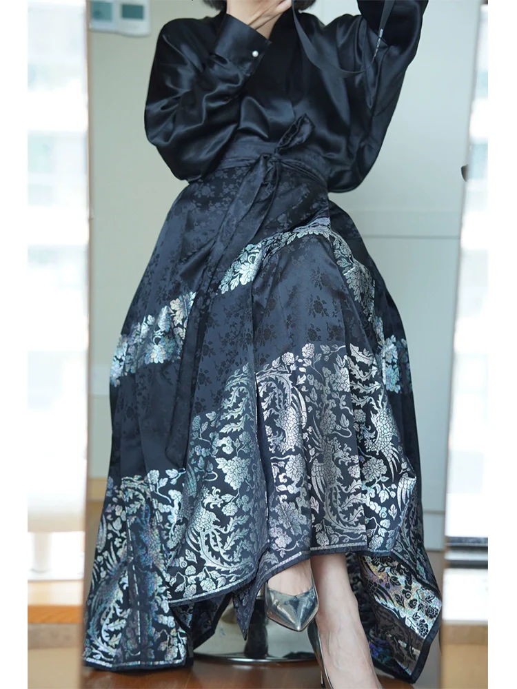 Luo Dian 螺钿 Mother of Pearl Plus Size Mamian Skirt - Image 5