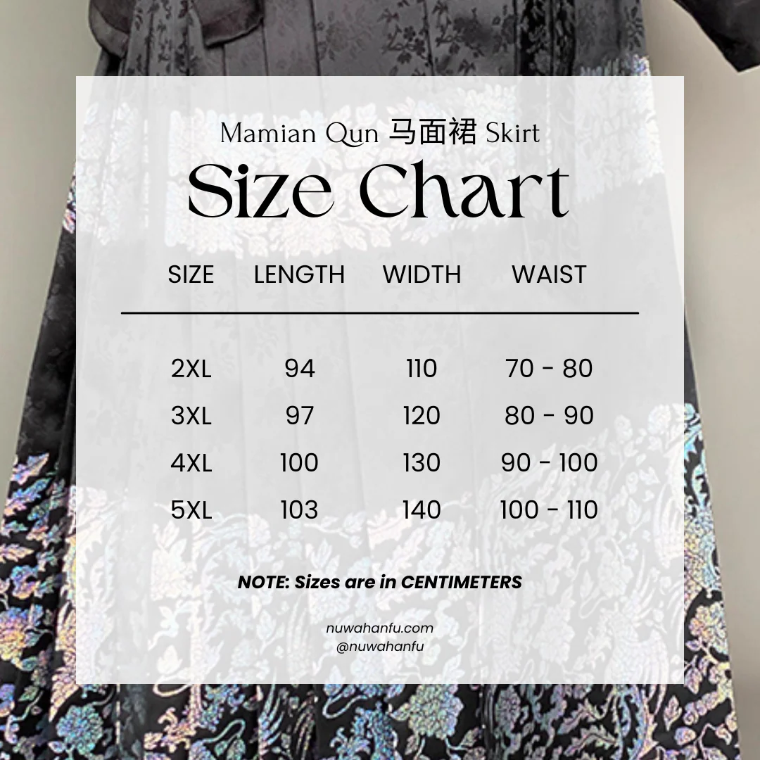 Luo Dian 螺钿 Mother of Pearl Plus Size Mamian Skirt - Image 9