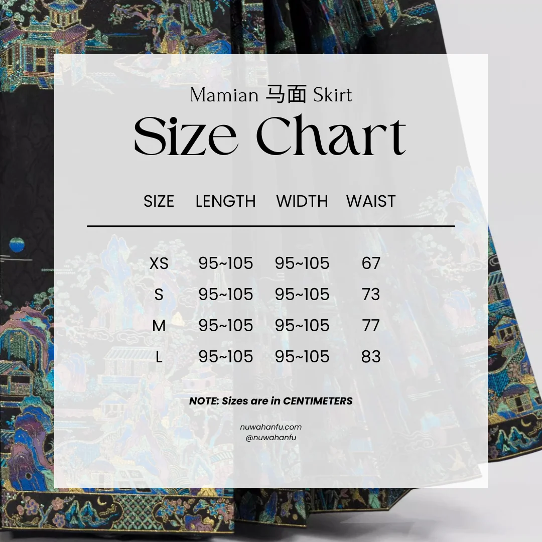 Luo Gé 楼阁 Mother of Pearl Pavilion Mamian Skirt - Image 6