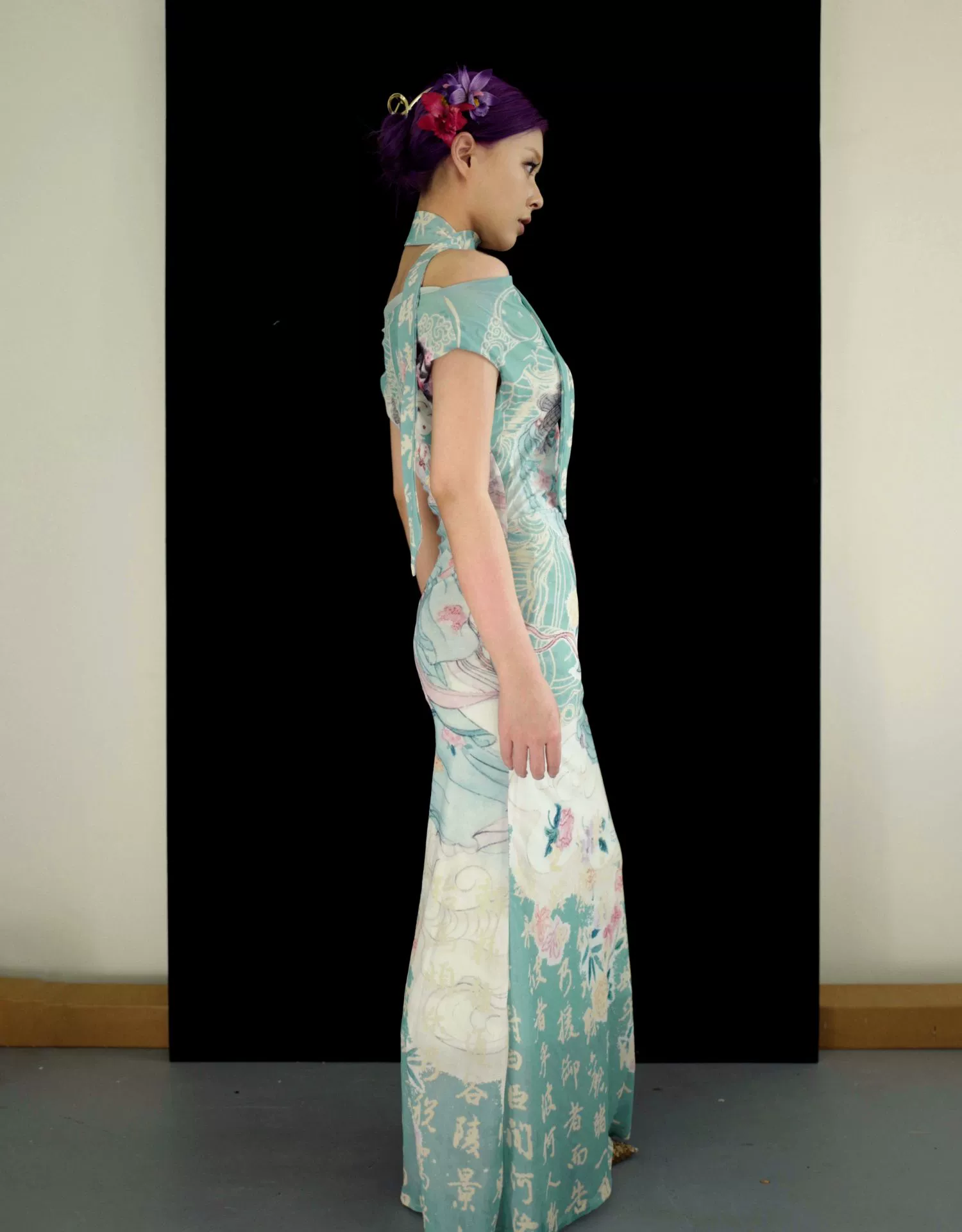 Luo Shen 洛神 Goddess of the River Luo New Chinese Style Off-Shoulder Dress - Image 8