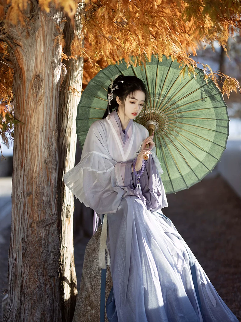 Luo Shen 洛神 River Goddess Wei Jin Zaju Chuishao Fu Swallow Tail & Flying Ribbon Reproduction Set - Image 3