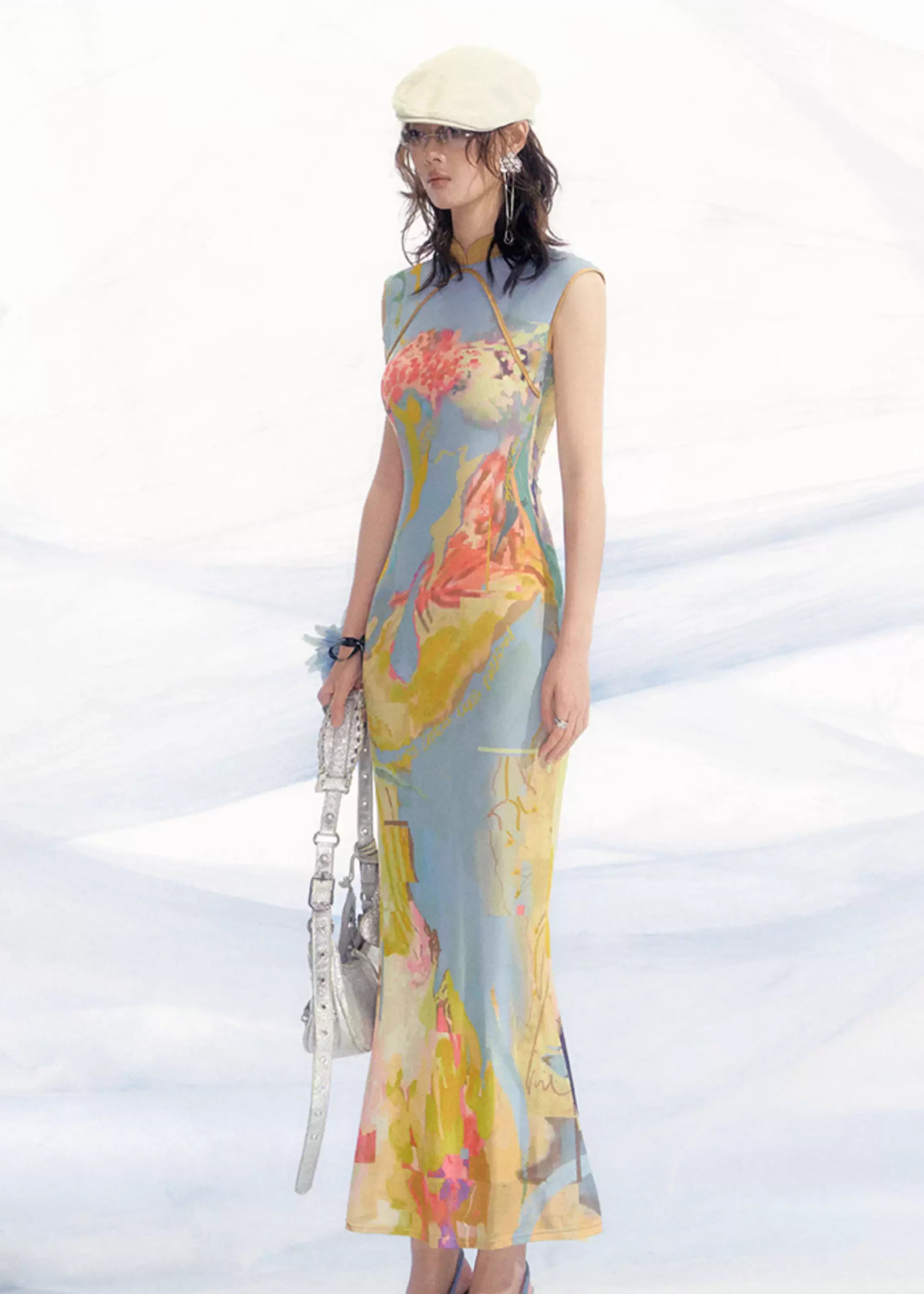 Luoman Ci 罗曼词 Romance Language New Chinese Style Colorful Sleeveless Qipao - Image 14