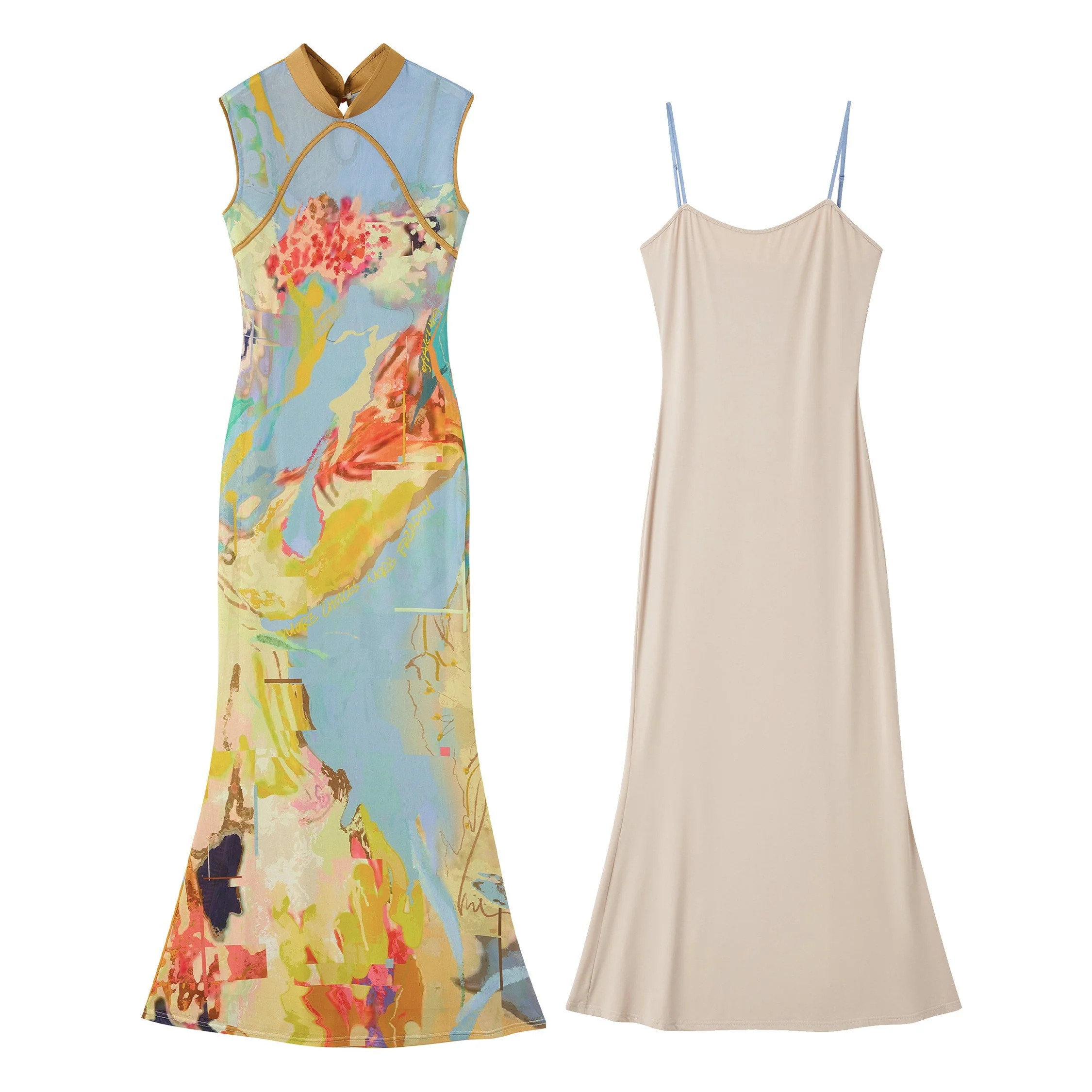 Luoman Ci 罗曼词 Romance Language New Chinese Style Colorful Sleeveless Qipao - Image 18