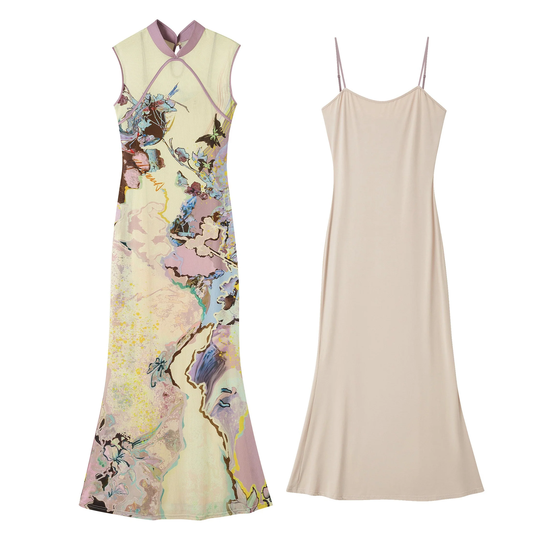 Luoman Ci 罗曼词 Romance Language New Chinese Style Colorful Sleeveless Qipao - Image 19
