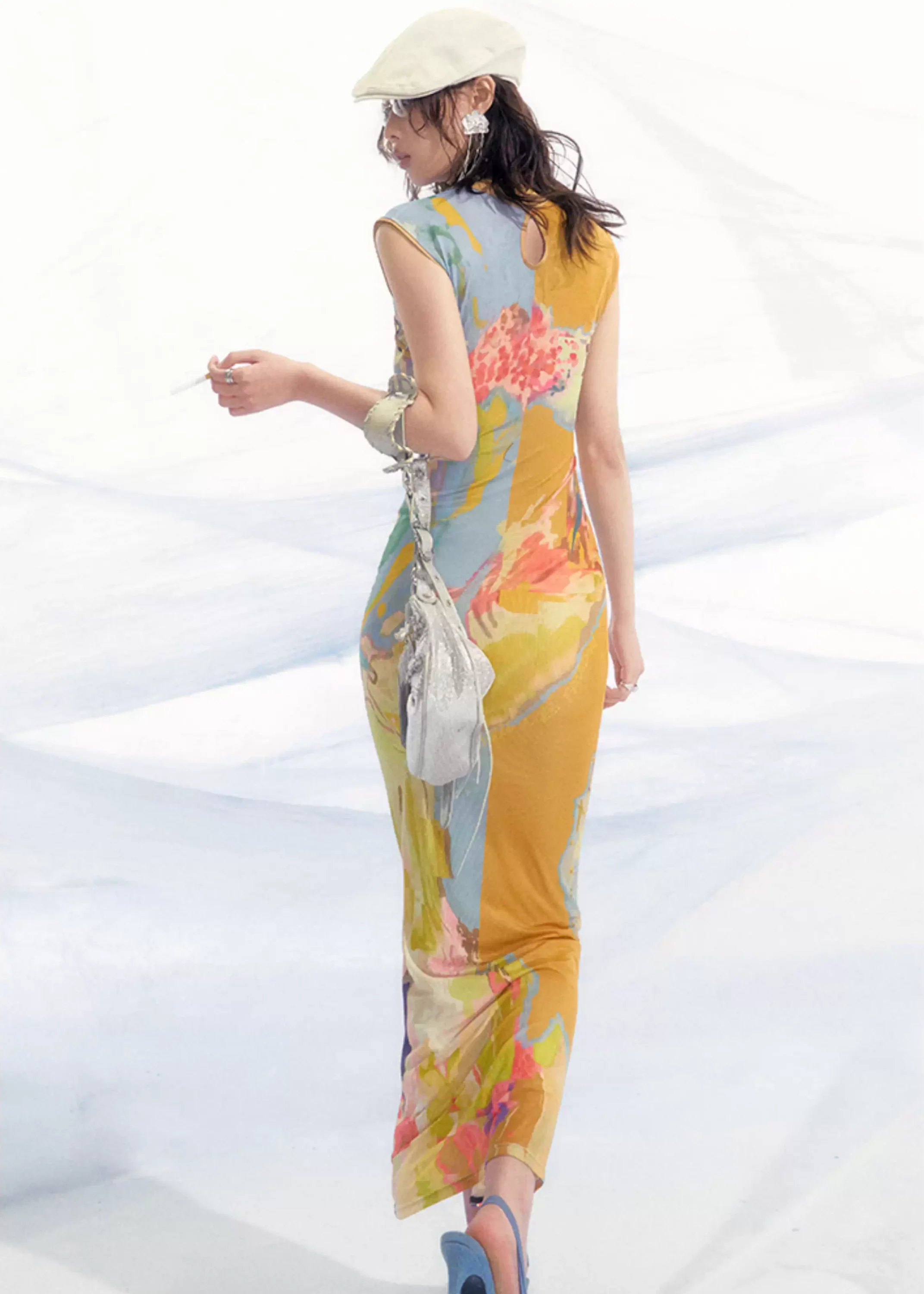 Luoman Ci 罗曼词 Romance Language New Chinese Style Colorful Sleeveless Qipao - Image 8