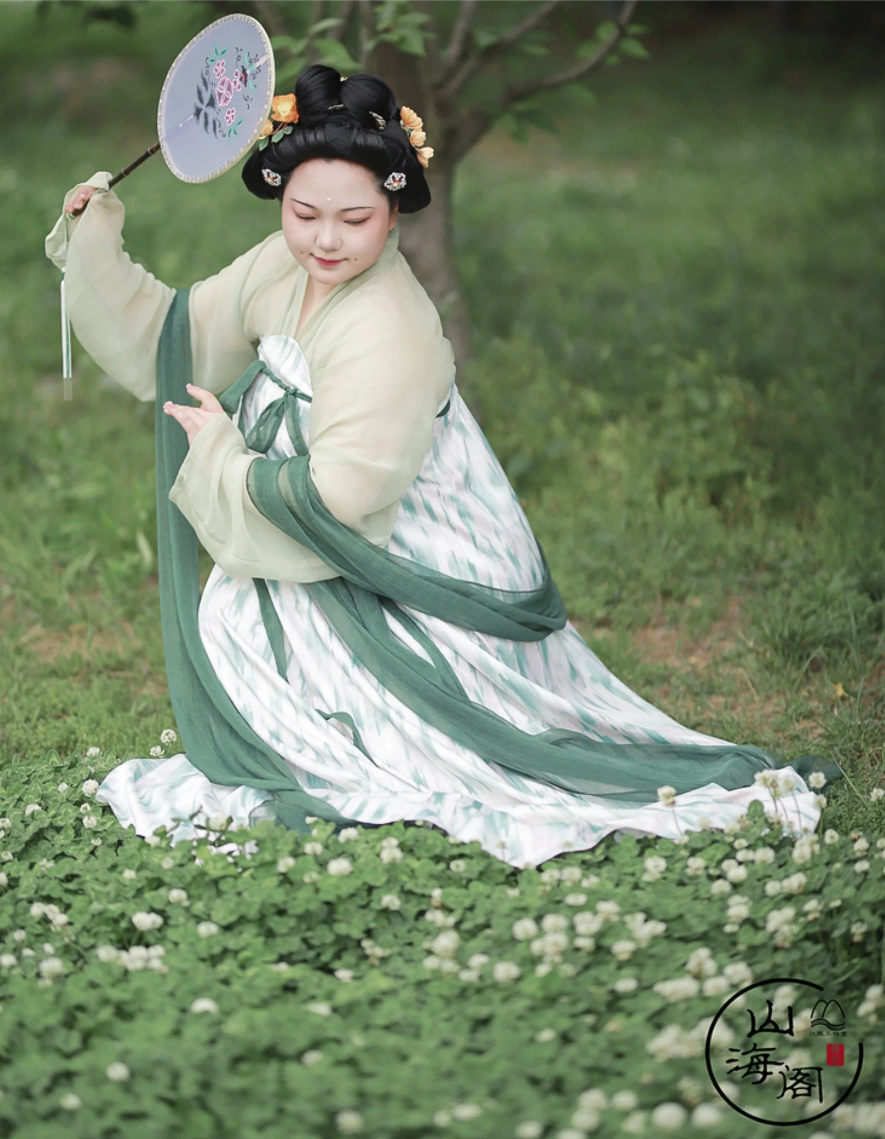 Luwu 绿芜 Shrouded Ivy Tang Dynasty Plus Size Summer Qixiong Ruqun Set - Image 5