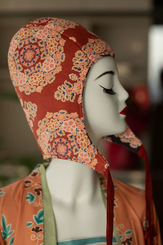 Ma Qiu 马球 Polo Tang Dynasty Unisex Reversible Quilted Rider's Bonnet - Image 2