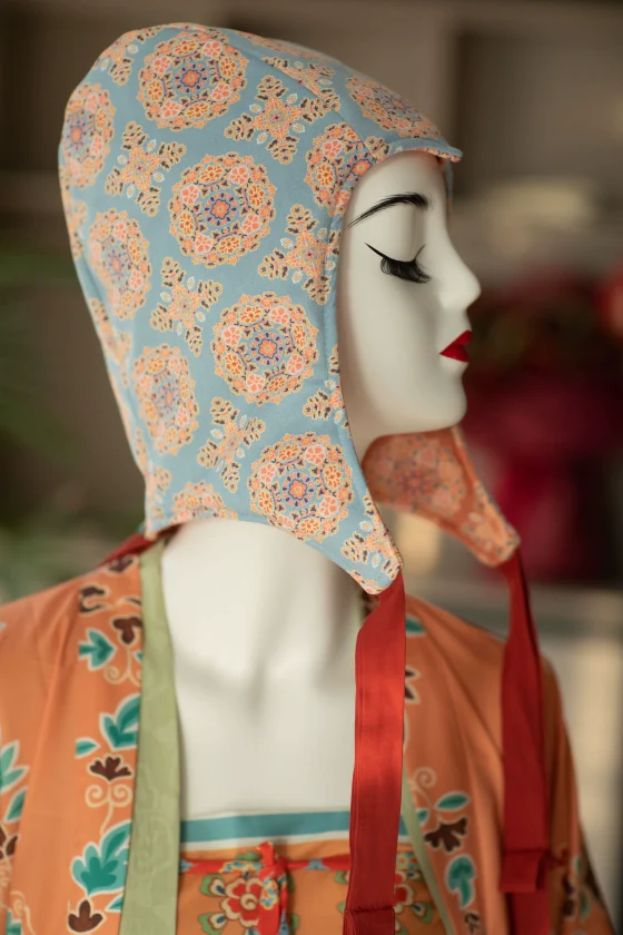 Ma Qiu 马球 Polo Tang Dynasty Unisex Reversible Quilted Rider's Bonnet - Image 3