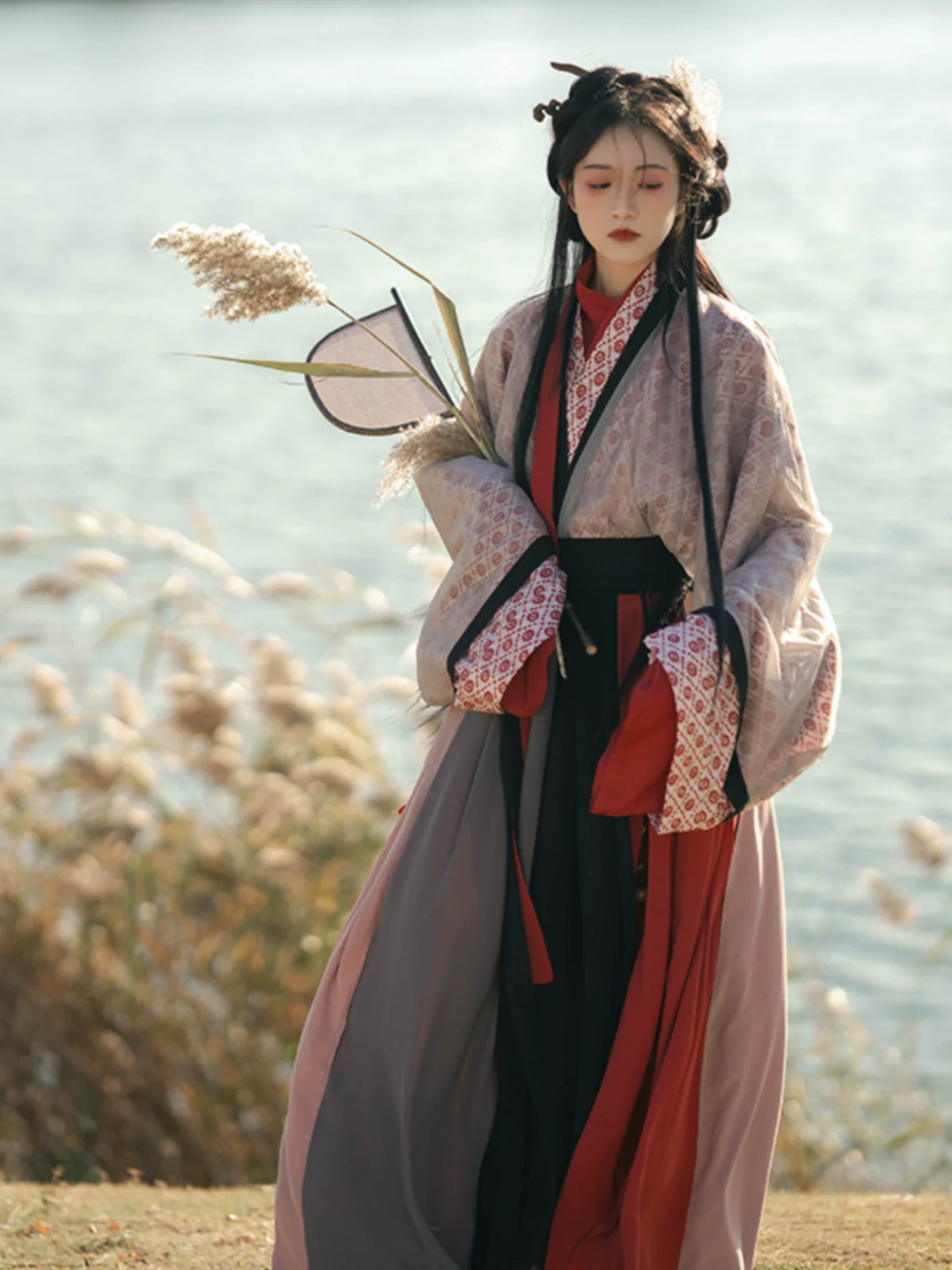 Magu 麻姑 Grassland Nymph WeiJin Dynasty Print Ruqun Set - Image 4