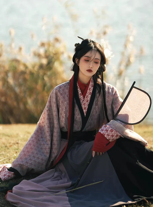 Magu 麻姑 Grassland Nymph WeiJin Dynasty Print Ruqun Set - Image 5