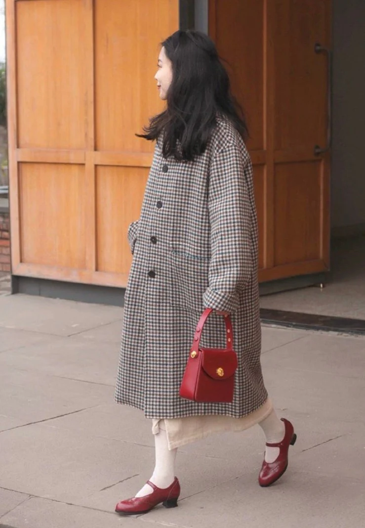 Margarita 玛格丽特 1920s Schoolgirl Reproduction Cowhide Leather Shoe - Image 3